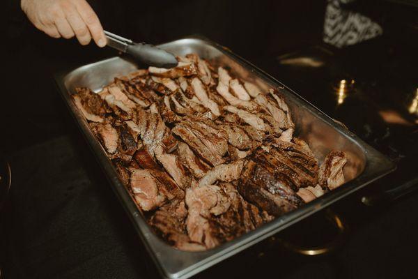 Red Wine Marinated Flank Steak by Mary Marlet