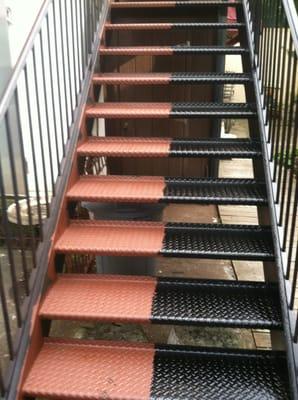 expert metal prep and paint fire escape Piermont NY