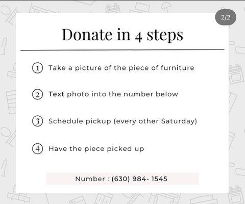 How to donate furniture