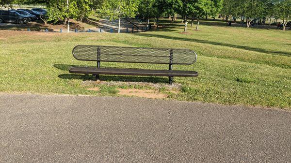 Plenty of benches around the park