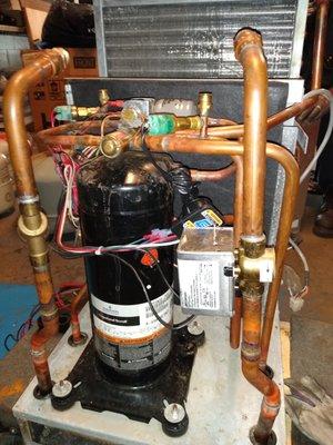 Repairing a common water sourced heat pump