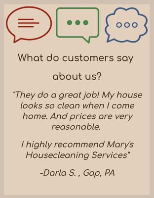 What do customers say about us?