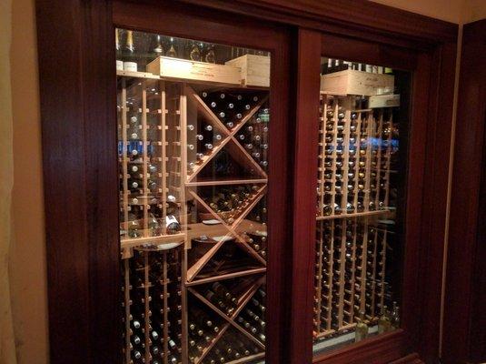 Wine cellar at Carmel Kitchen and Wine bar, Orlando