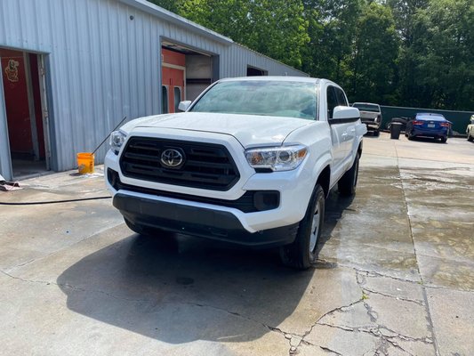 Toyota Tacoma after repairs.