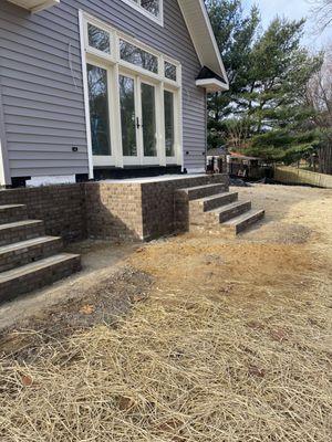 brick face back porch