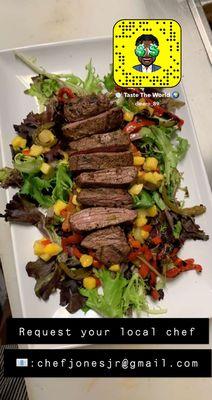 Steak Salad  by #ChefJonesJr ‼