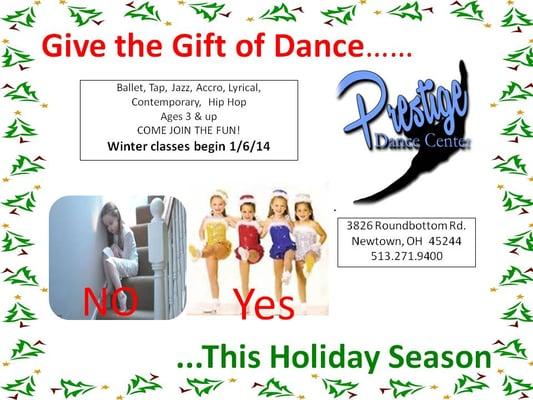 Give the Gift of Dance this Holiday Season!