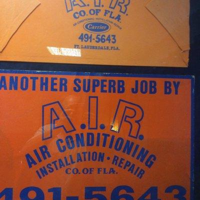 This is where it all began. The original AIR CO OF FLORIDA founded by my Awesome Dad John B Mayer and just recently reborn.