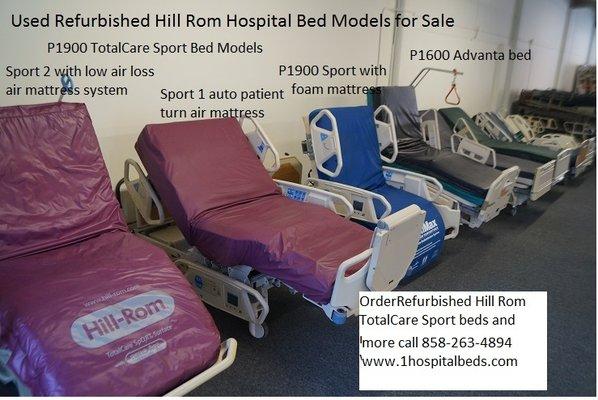 Full supply of Hill Rom and Stryker hospital beds and medical beds refurbished and reconditioned. Order 858-263-4894