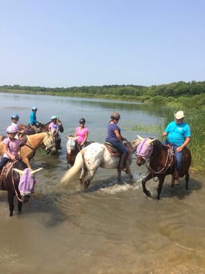 Heavenly Horses students on a trail ride