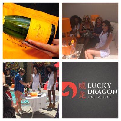 Fun pool party @Lucky Dragon with groovin' DJ & beautiful models