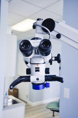 Our beautiful microscope and modern machinery allows our patients to receive the best treatment possible.