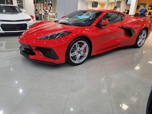 Ceramic coated this beautiful Vette for a dealership .
Awesome permanent shine!