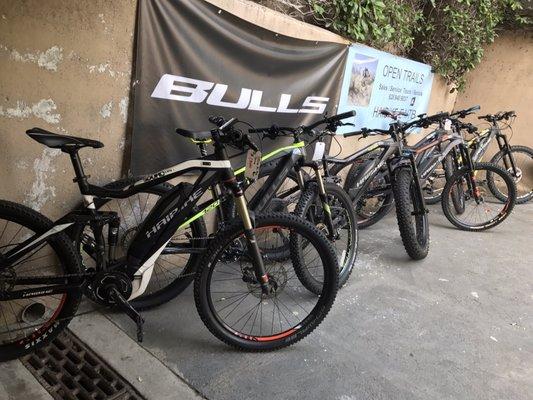 Awesome selection of EBikes from Bulls and Haibike.