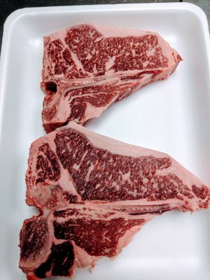 USDA Prime T-Bone steaks