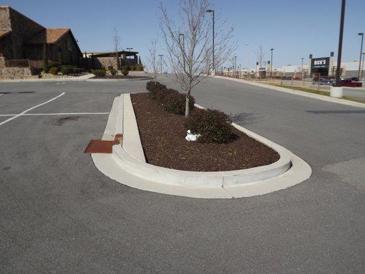 Concrete curb and gutter