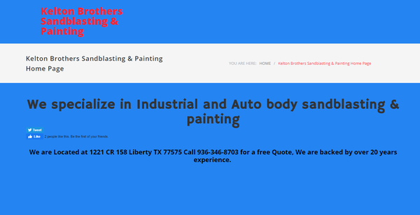 this is a website I built to showcase a sandblasting & painting companies work keltonbrotherssandblastingpainting.com