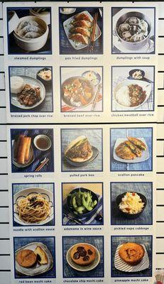 Menu pictures