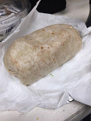 Burrito de asada supreme.