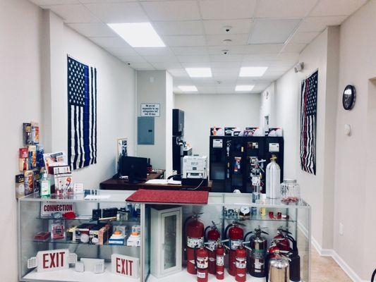 Inside view of The Store at City Fire - Jersey City location.