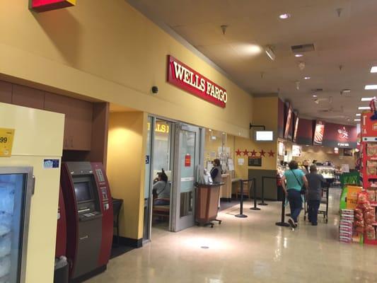 The Wells Fargo inside Vons and ATMs