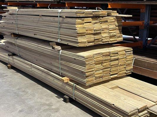 We just brought in 150,000+ board feet of salvaged pine from Treasure Island in S.F. There are plenty of 3x and 4x beam and t&g options.