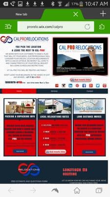 Free Online Booking System @ calprorelocations.com   *3 Easy Steps* 1. Select crew size 2. pick date 3. add moving details