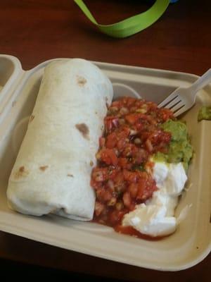 Burrito day! Its huge! And less than 5 dollars!