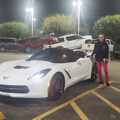 I helped him purchase his Dream Car...He named her Snow White.