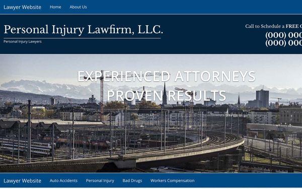 One of our lawyer website templates that is available.