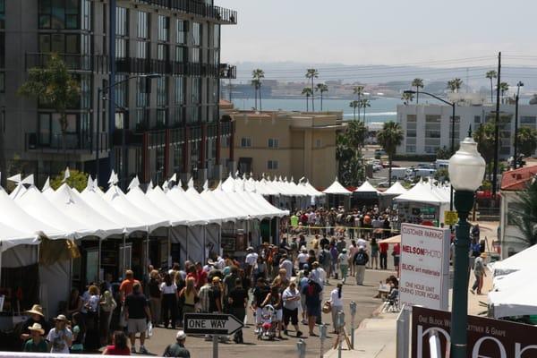 Snap shot from the ArtWalk; the largest fine art festival on the West coast.