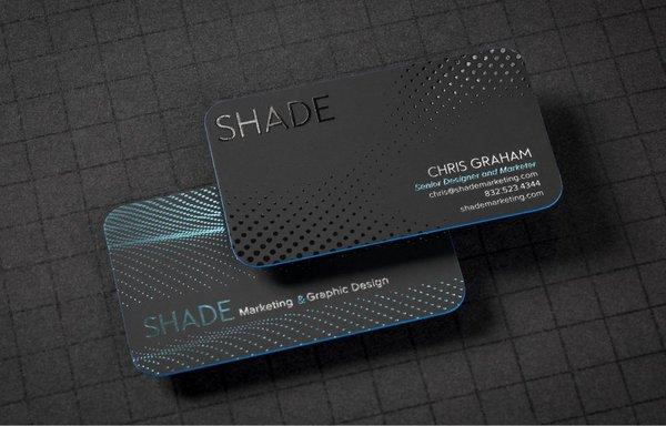 Custom business card design and print.