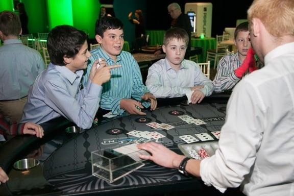 serious concentration at the gaming tables