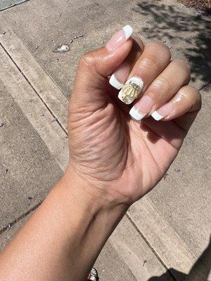 New crown on French nails