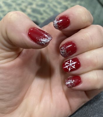 Holiday nails by City Nails! LOVE them!!!