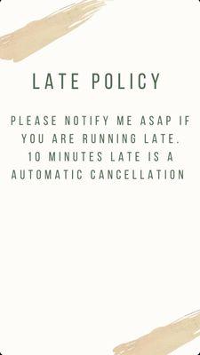 Late policy