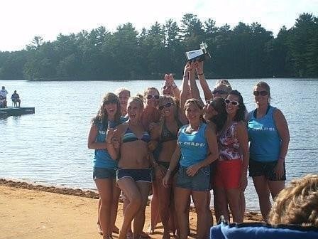 Chorus line Girls Accepting their 7th 1st place trophy in 2008