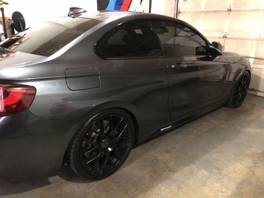 H&R Lowering Springs installed on BMW