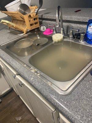 Over flowing sink