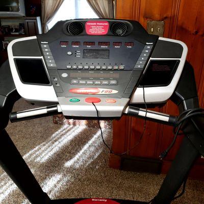 Console of treadmill