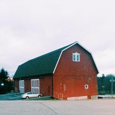 Literally a red barn.