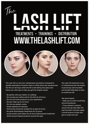 Lash lift flyer