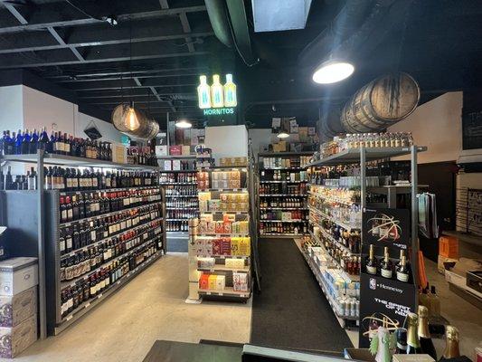 Wide Selection of Wines, Spirits.