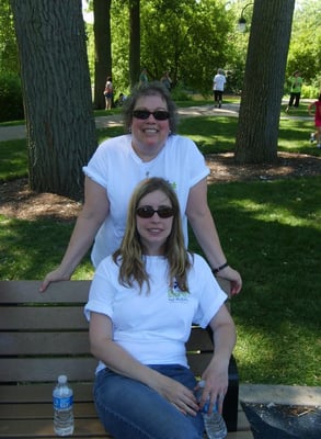 Julie and Alysha representing the Cahill & Assoicates team at the 2012 Step Up for Autism Walk.