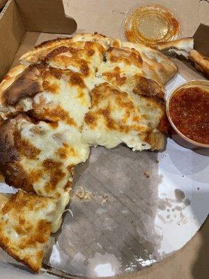 Chicken parm calzone