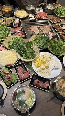 Hot pot and Korean bbq