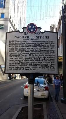 Nashville Sit-Ins Historical Marker