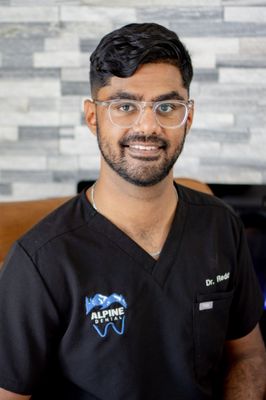 Meet Dr. Anish Reddy, the highly skilled and experienced dentist at Alpine Dental.