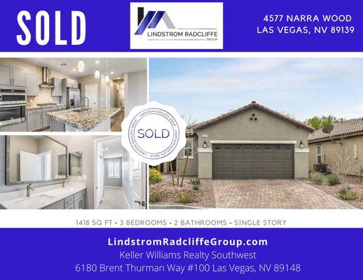 #LindstromRadcliffeGroup #SFRMarketUpdate #LasVegasRealtor #SOLD