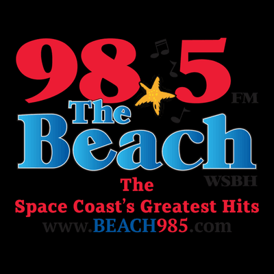 98.5 The Beach WSBH logo